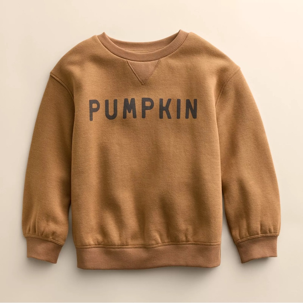 Little Co Pumpkin Sweatshirt